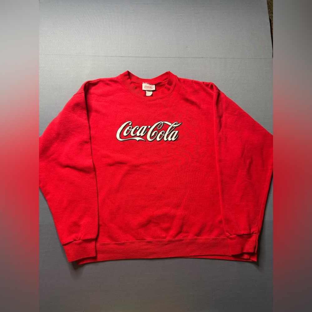 Vintage Coca-Cola Classic Logo Crewneck Sweatshirt Mens SZ XXLarge USA Made